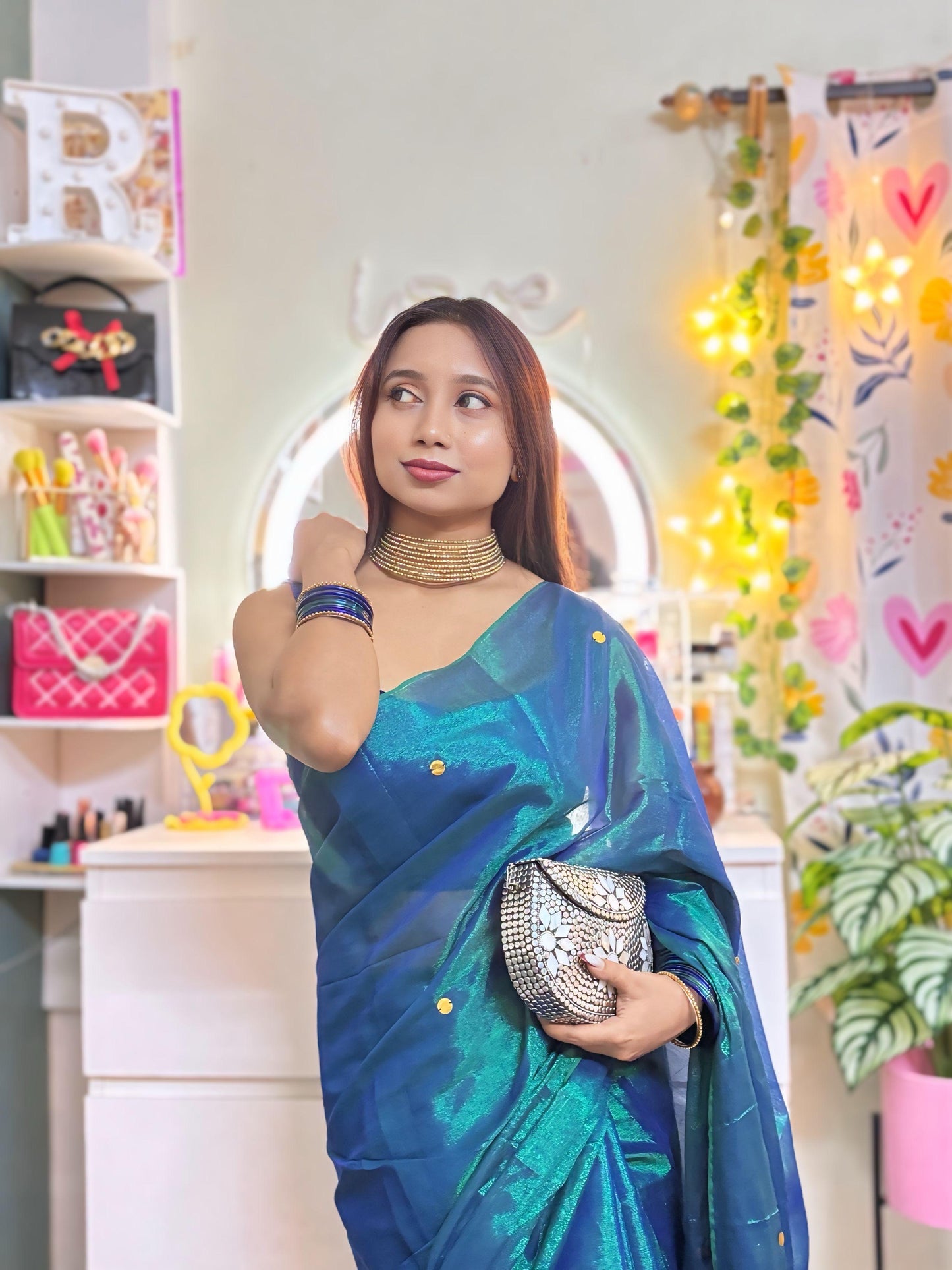 Blue Raga Tissue Saree