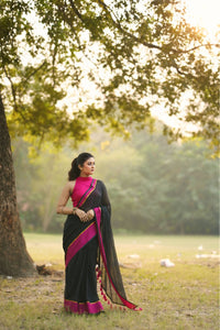 Black Mulmul Cotton