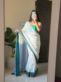 COTTON ZARI FLORAL BUTTA SAREE