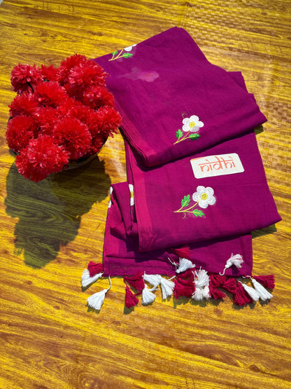 Flower embroidery