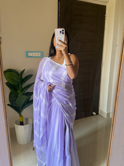 Lavender Mulmul Cotton