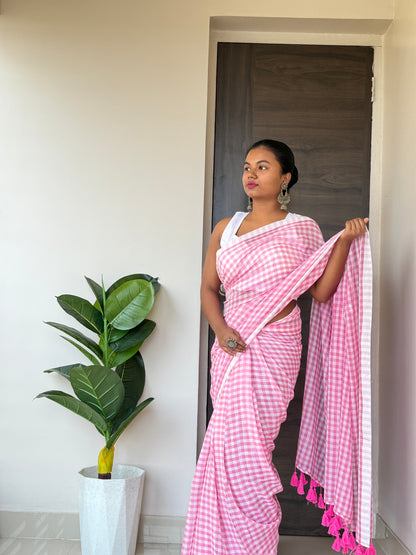 Pink Mulmul Cotton
