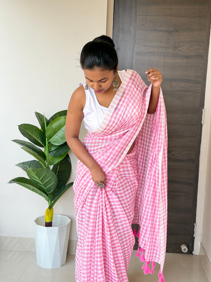 Pink Mulmul Cotton