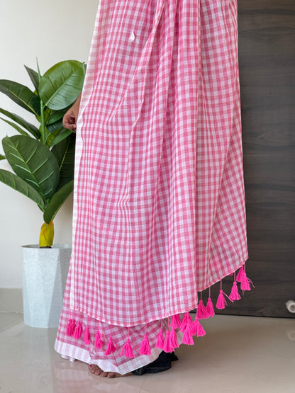 Pink Mulmul Cotton