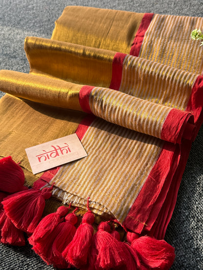 Royal Sun Glow Tissue Saree