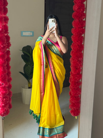 Kasavu Mul cotton saree