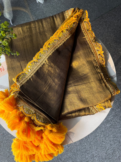 Rajsi Gold Tissue Saree