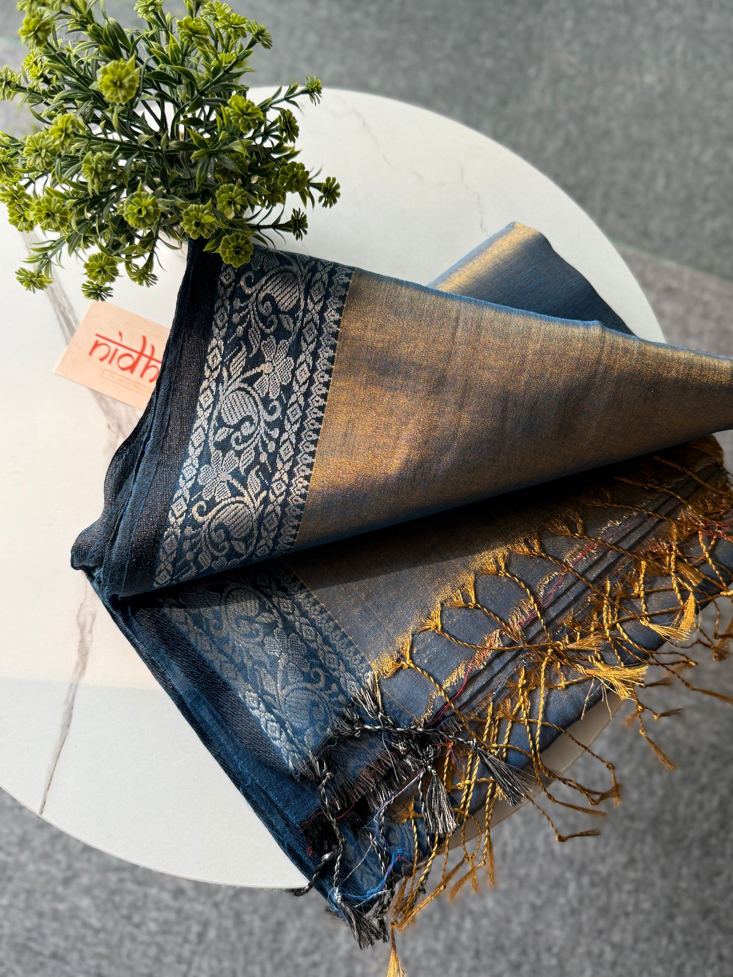 Temple Tissue Saree