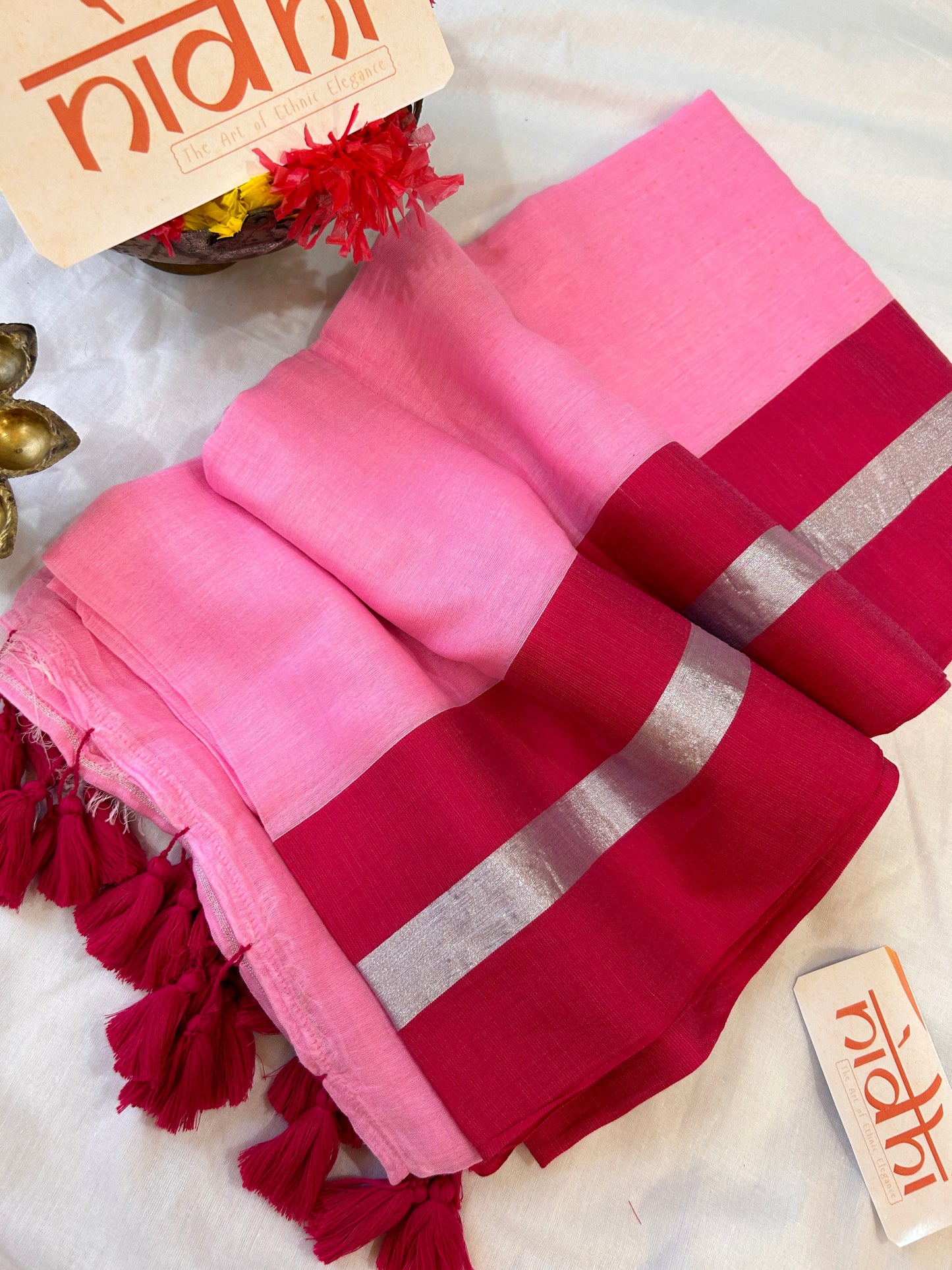 Baby Pink Mulmul Cotton