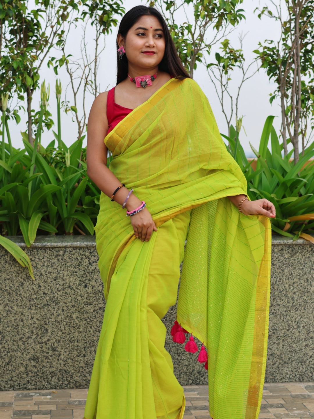 Green Sequence Mulmul Cotton