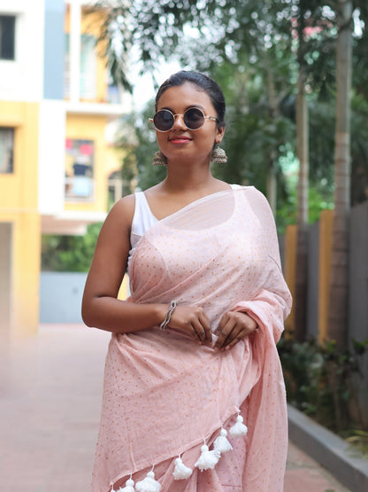 Dot Mul Cotton Saree