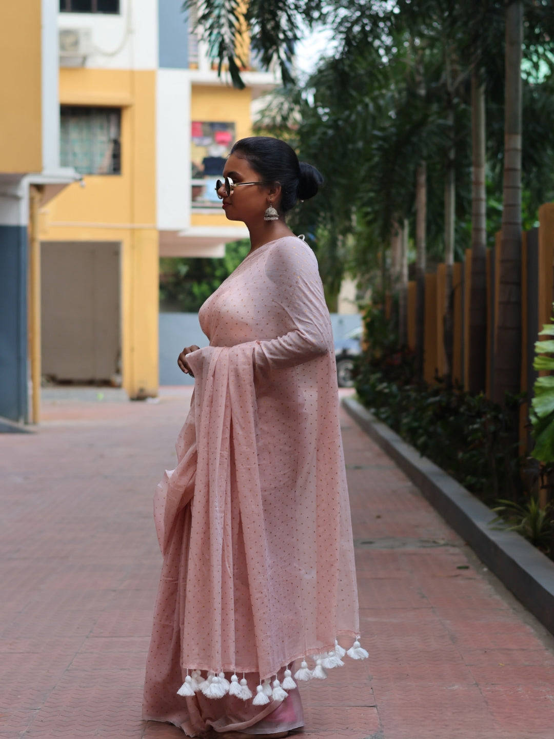 Dot Mul Cotton Saree