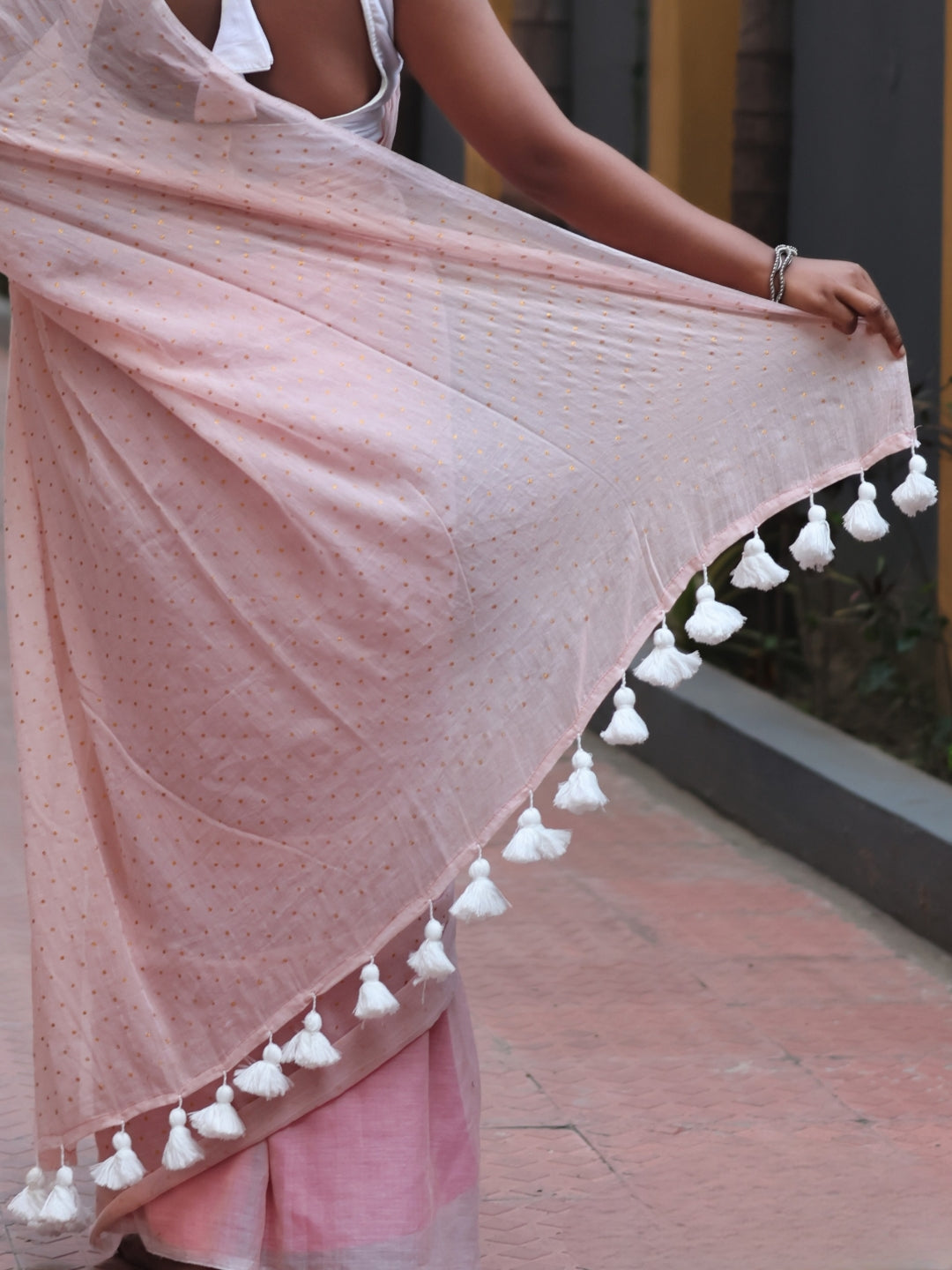 Dot Mul Cotton Saree