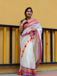 Utsavi Mulmul Cotton Saree