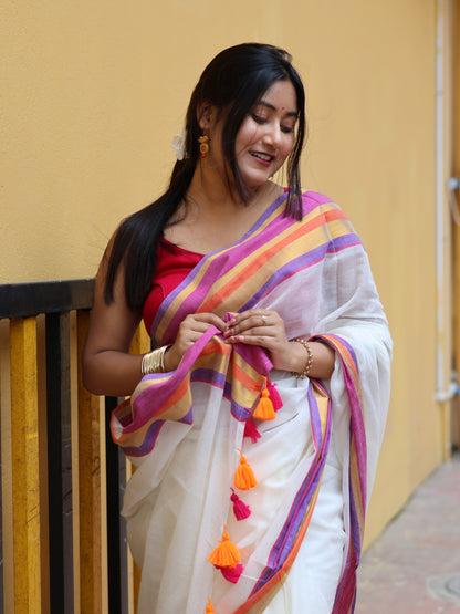 Utsavi Mulmul Cotton Saree